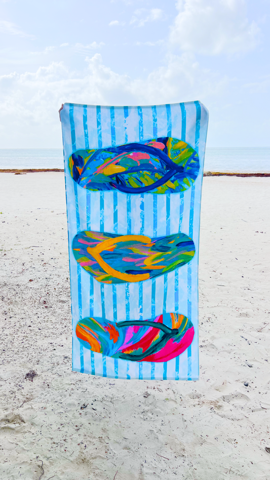 Beach Towel - Margarita  100% Cotton Velour 30x60"